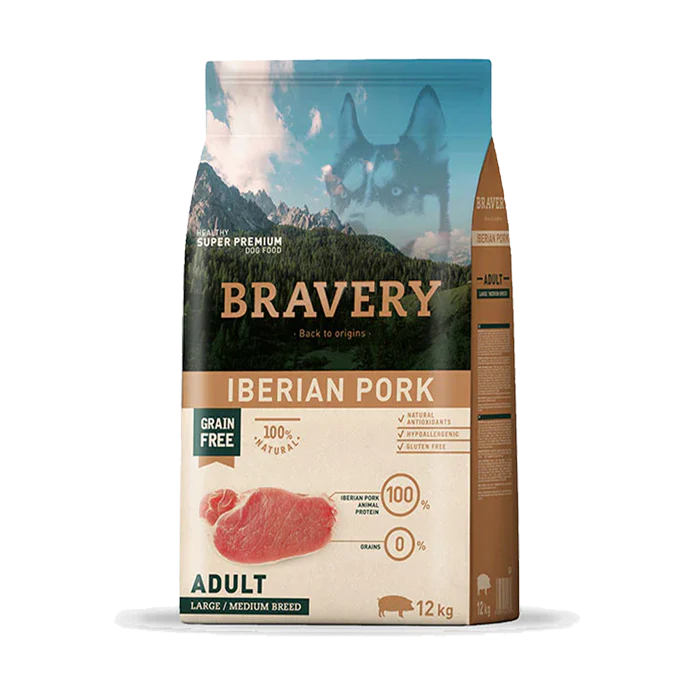 BRAVERY Porc ibérique - Chien adulte (grandes/moyennes races)