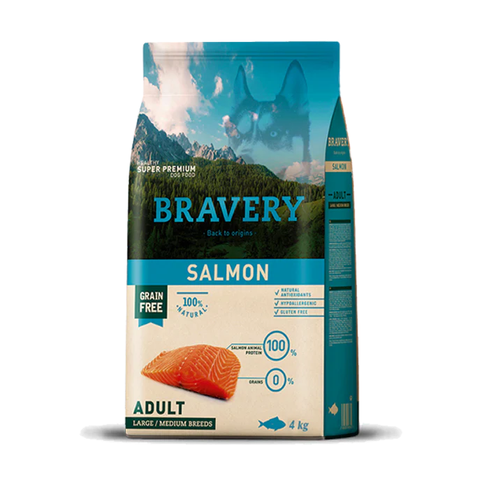 BRAVERY Saumon - Chien adulte (races moyennes/grandes)