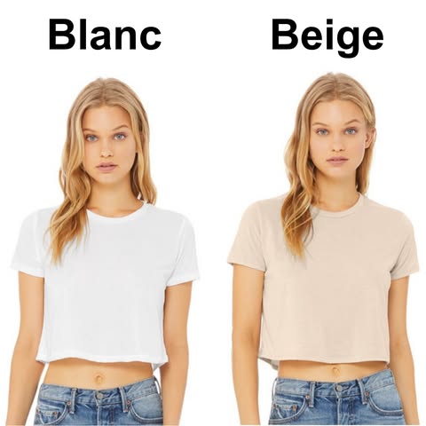 T-shirt crop top