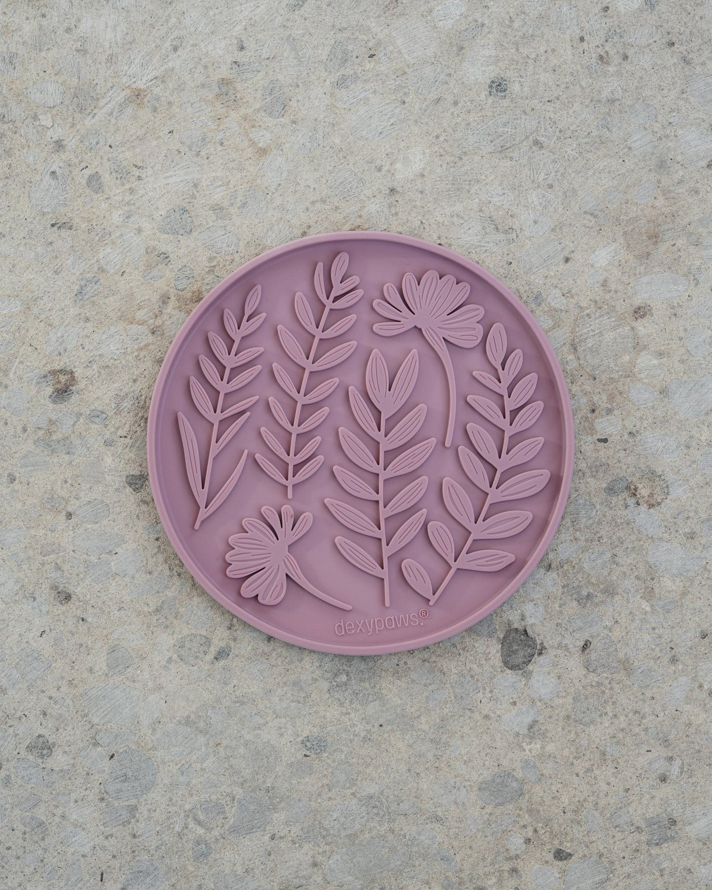 Tapis à lécher jardin rose