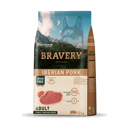 BRAVERY Porc ibérique - Chien adulte (grandes/moyennes races)