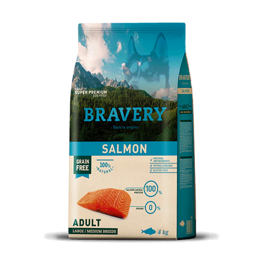 BRAVERY Saumon - Chien adulte (races moyennes/grandes)
