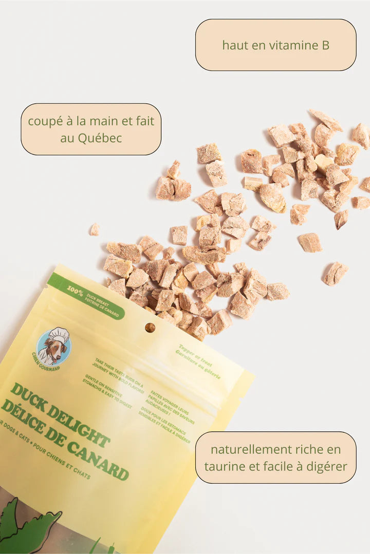 Morceaux canard lyophilisés