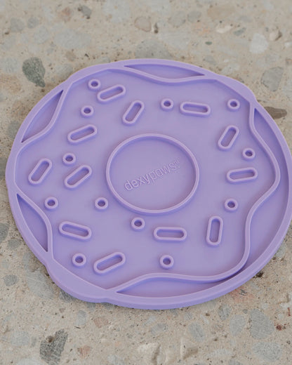 Tapis à lécher beigne mauve