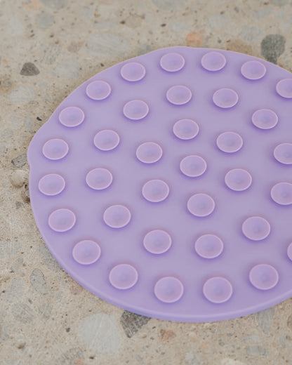 Tapis à lécher beigne mauve